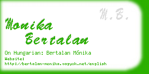 monika bertalan business card